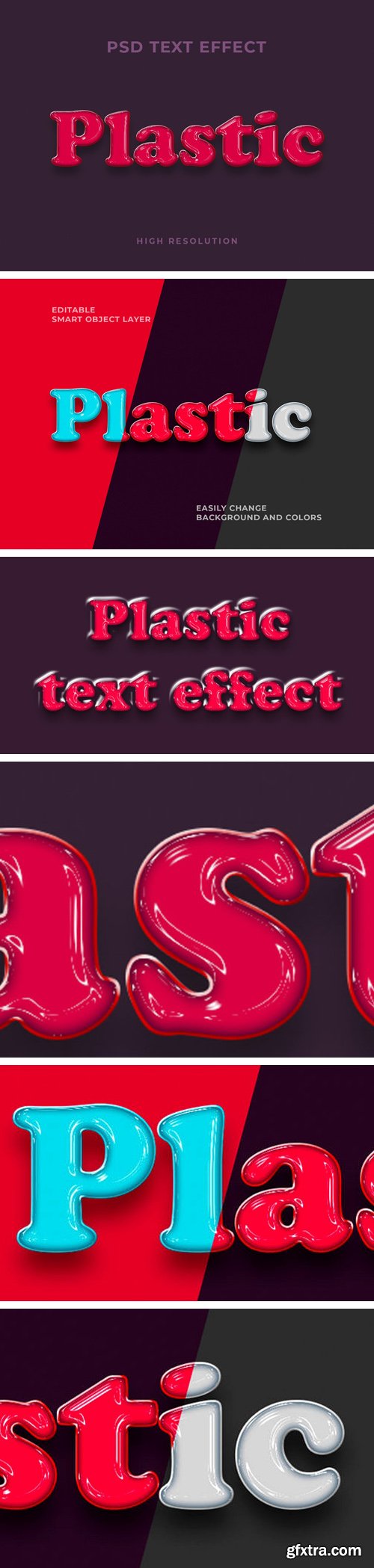 Plastic PSD Text Effect Plastic PSD Text Effect