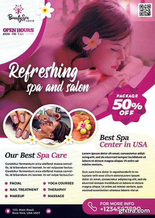 Spa Wellness - Premium flyer psd template Spa Wellness - Premium flyer psd template