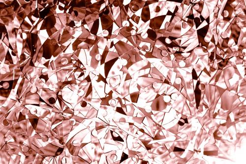 Shiny abstract rose gold geometric patterned background - 596867