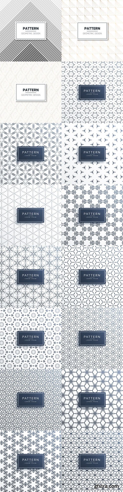 16 Seamless Patterns - Vector Graphics 16 Seamless Patterns - Vector Graphics