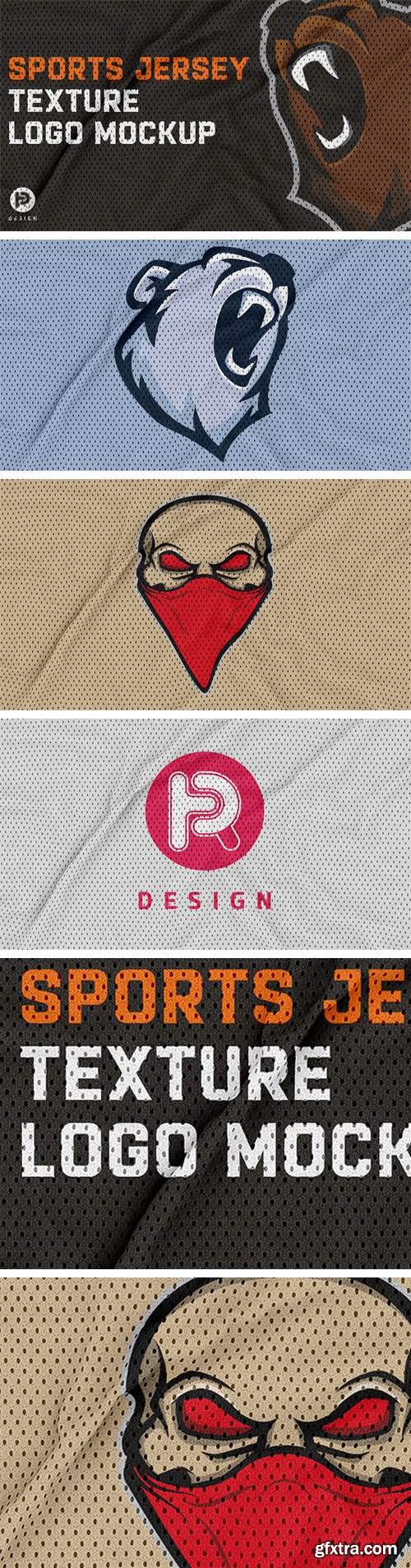 Jersey Texture Logo PSD Mockup Jersey Texture Logo PSD Mockup