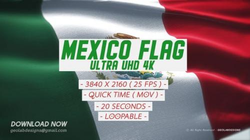 Videohive - Mexico Flag - Ultra UHD 4K Loopable