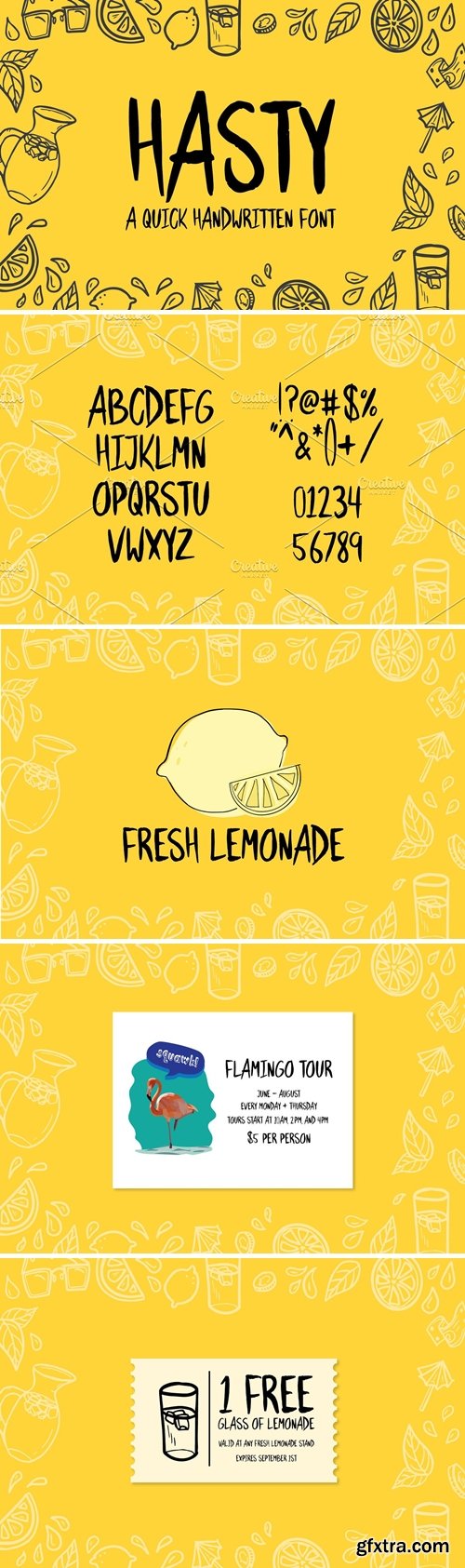 CreativeMarket - Hasty Font 4698061