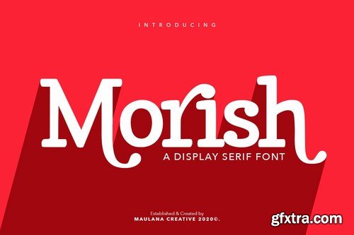 Morish Display Serif Handmade Font Ligature Type