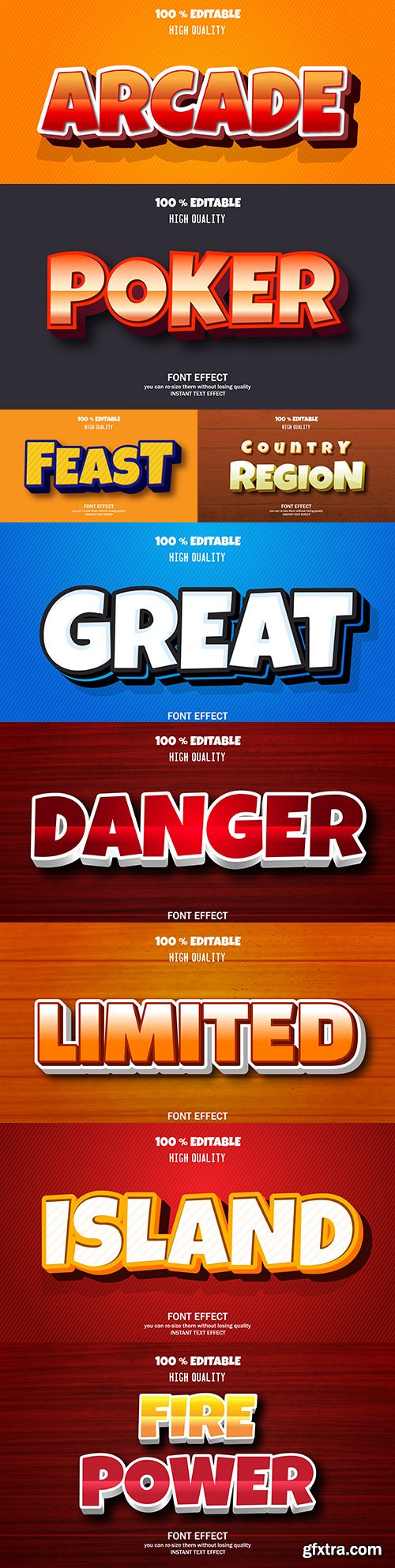 Editable font effect text collection illustration design 133
