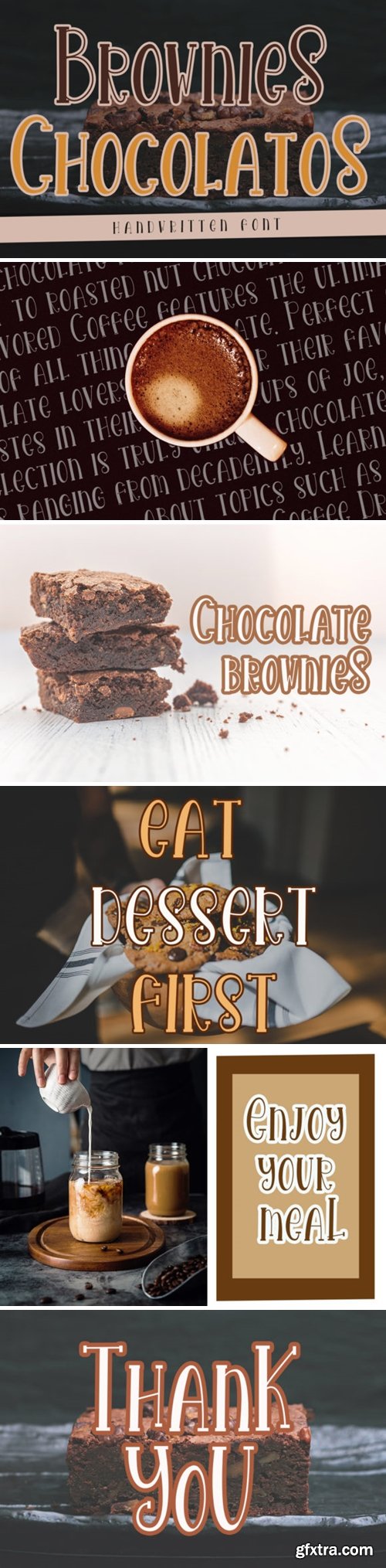 Brownies Chocolatos Font