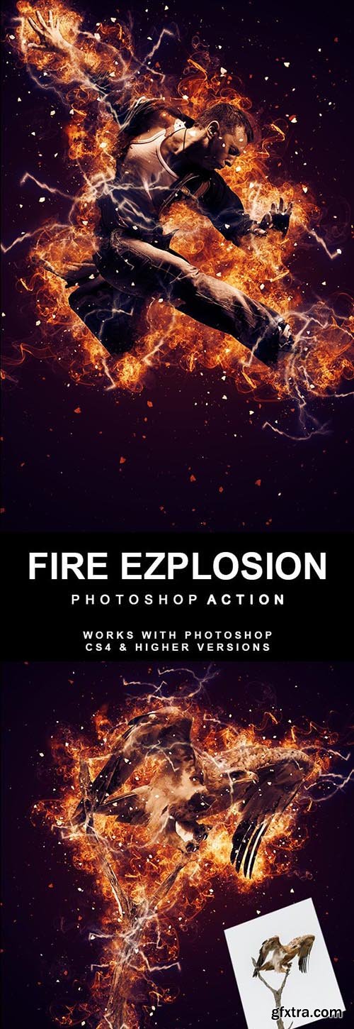 GraphicRiver - Fire Explosion Photoshop Action 27119145