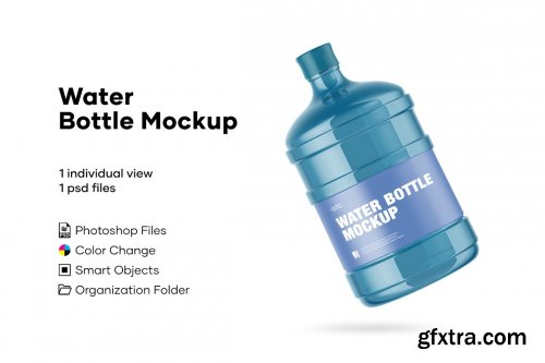 CreativeMarket - Water Bottle Mockup 5005190