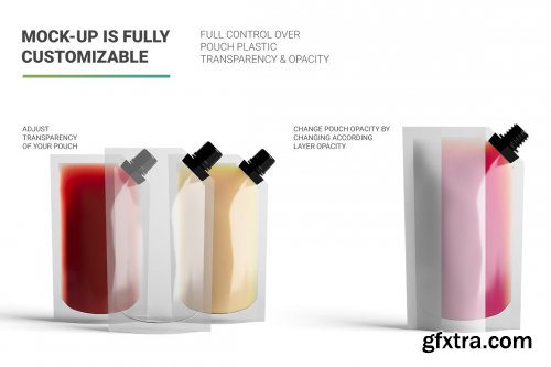 CreativeMarket - Juice Doypack Pouch Mockup 4880165