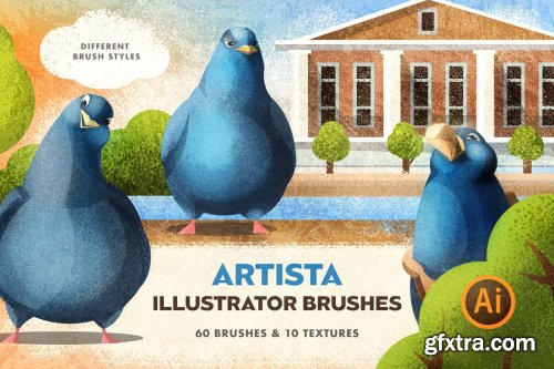 CreativeMarket - Artista Brushes for Illustrator 5032114