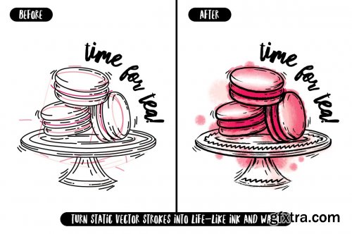 CreativeMarket - The Illustrator Ink Well | Brushes 3099635