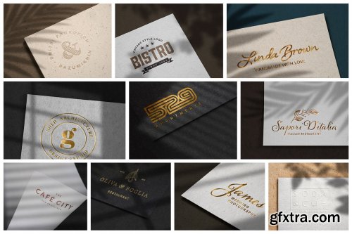 CreativeMarket - Modern Luxury Logo Mockup Set 2 5107357