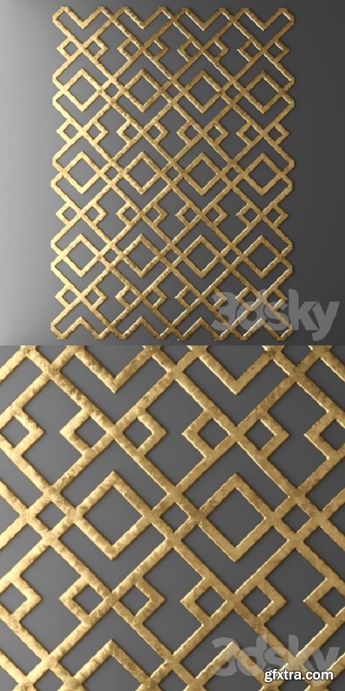 Decor for wall Panel 3D