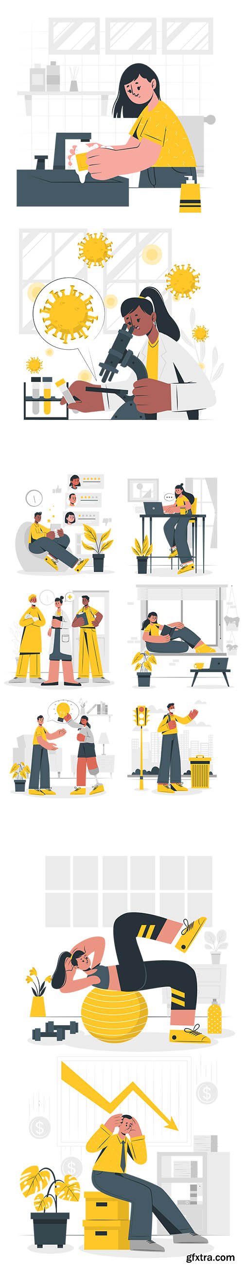 People Live Situations Set Yellow Collection Vol 2