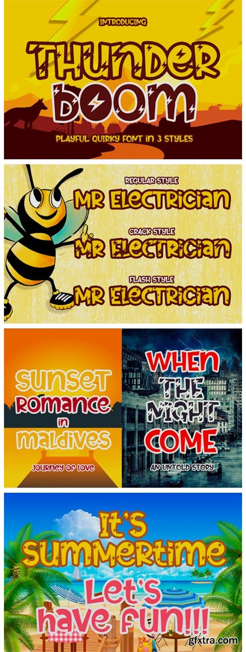 Thunder Boom Font Thunder Boom Font