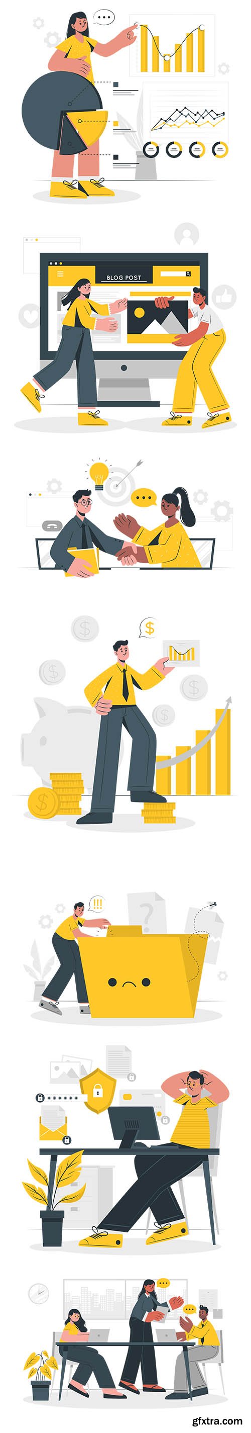 People Live Situations Set Yellow Collection Vol 5