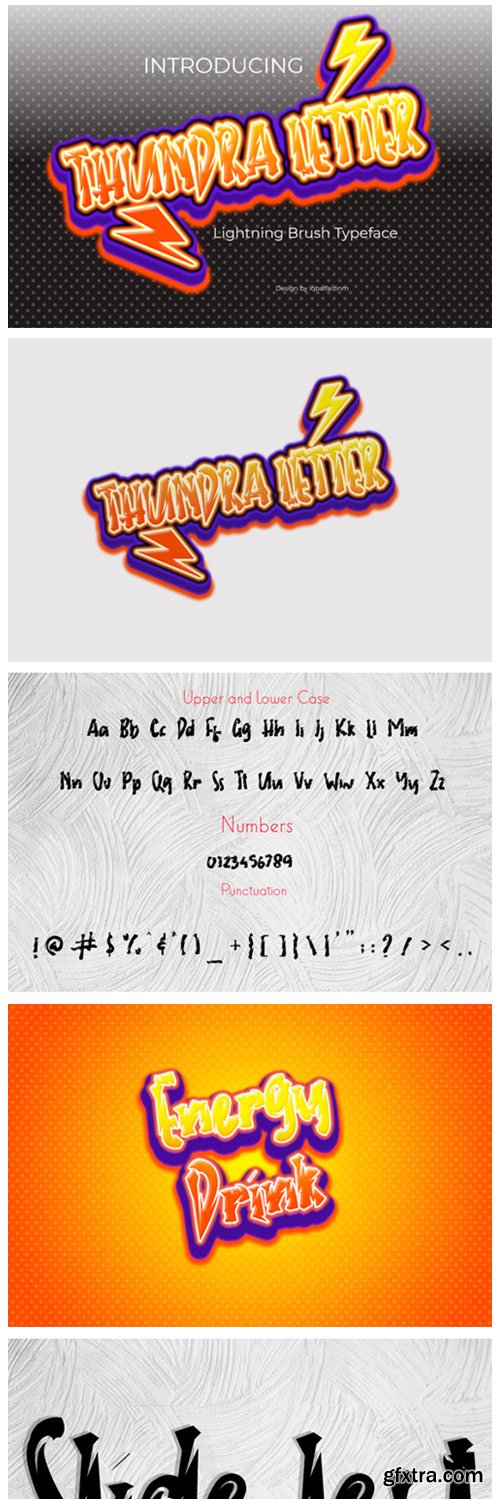 Thundra Letter Font