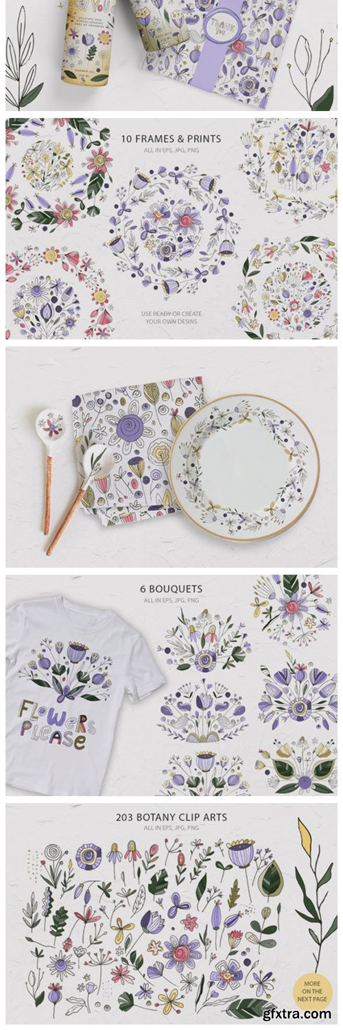 Summer Botany - Floral Graphic Pack 4546455