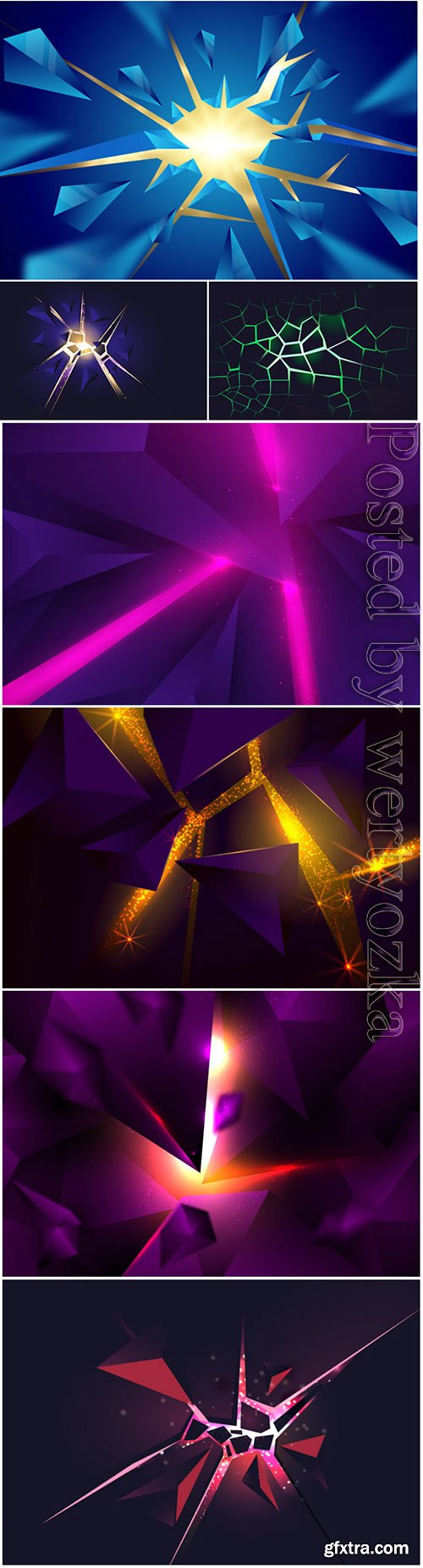 3d explosion with light vector background 3d explosion with light vector background