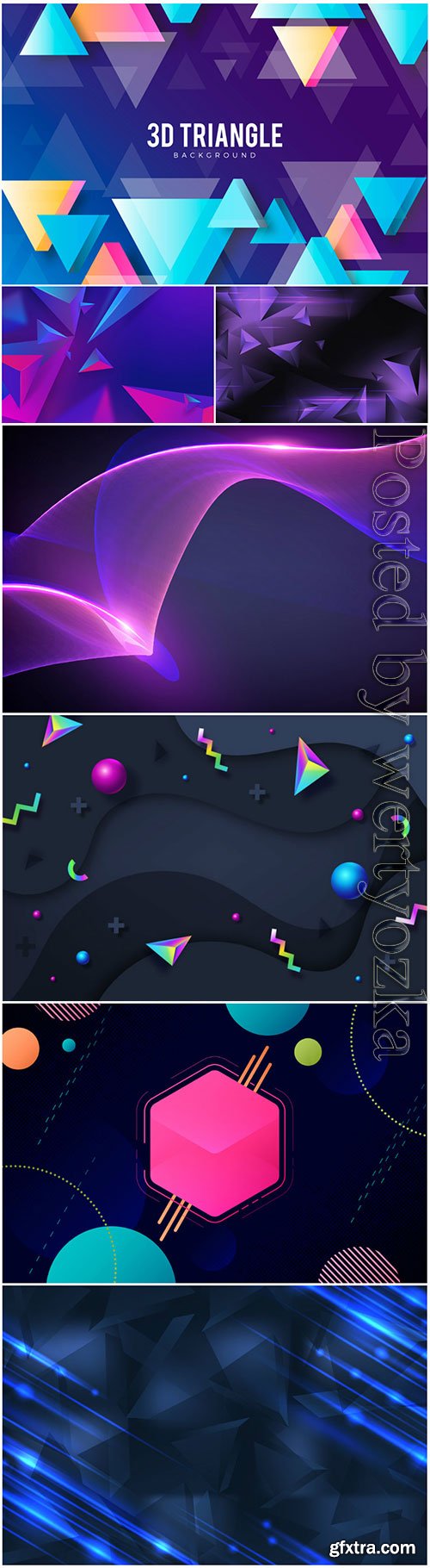 3d background with colorful vector abstract 3d background with colorful vector abstract