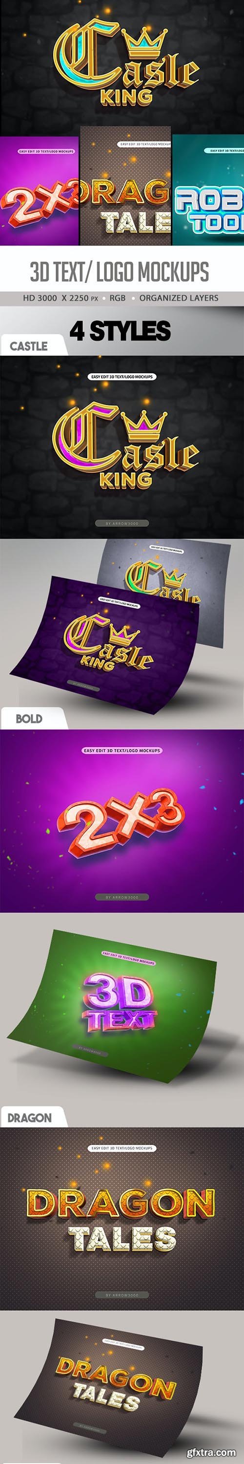 GraphicRiver - 3D Text Mockup Cartoon 27244607