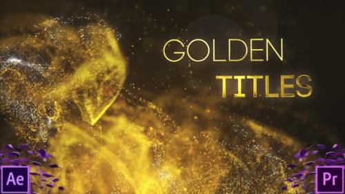 Videohive - Golden Partilce Titles