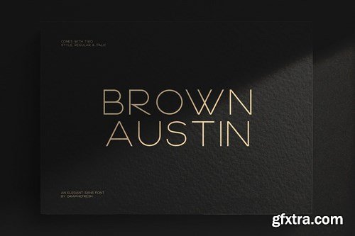 Brown Austin - Modern Sans Serif Font