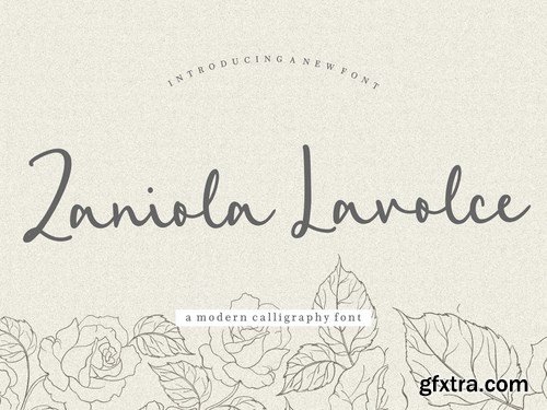Zaniola Lavolce Modern Calligraphy Font