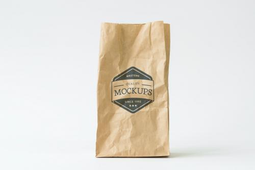 Recycle paper bag mockup - 296320