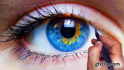 Realistic Drawing EYE, Draw Even BEGINNERS
