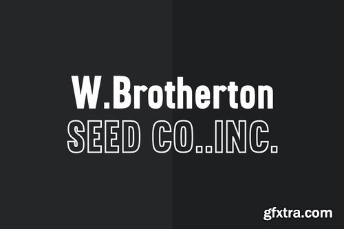 Brotherton Vintage Sans Serif Font Typeface