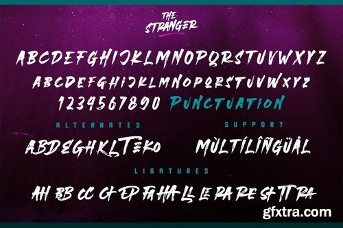 Stranger Font Duo + Extras