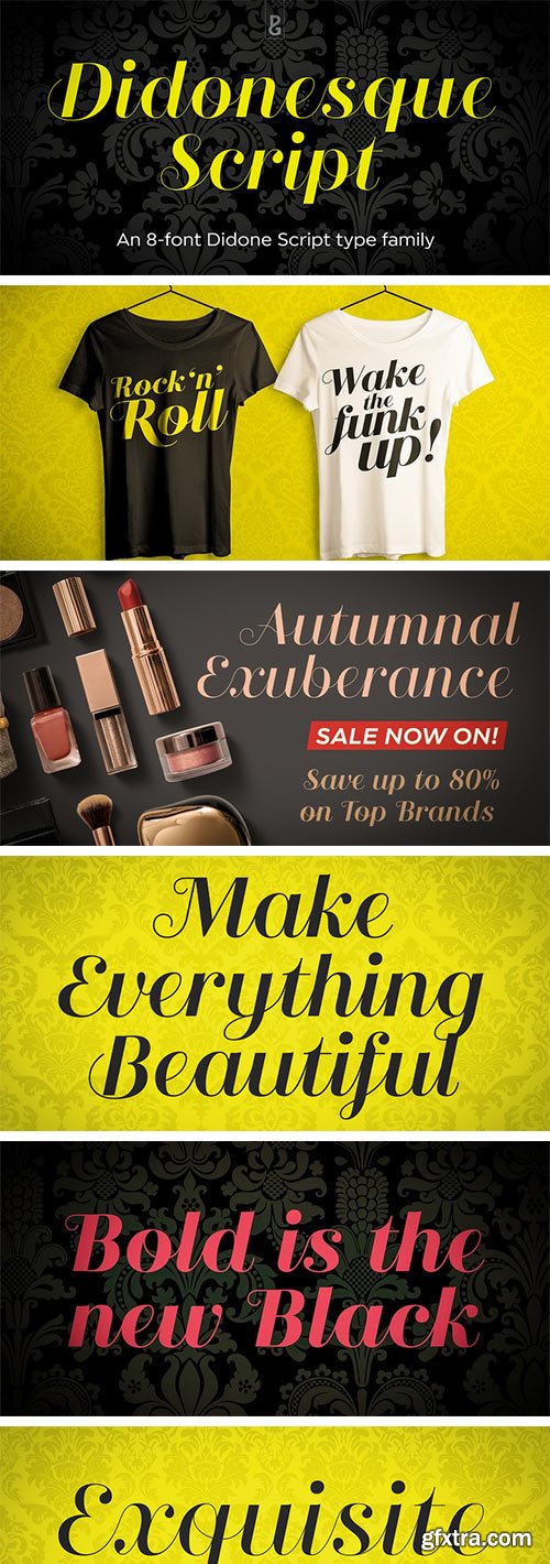 Didonesque Script Font Family Didonesque Script Font Family