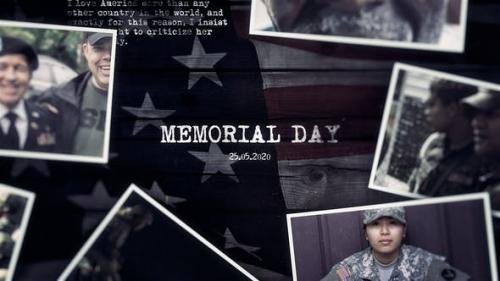 Videohive - Memorial Day History Timeline Slideshow