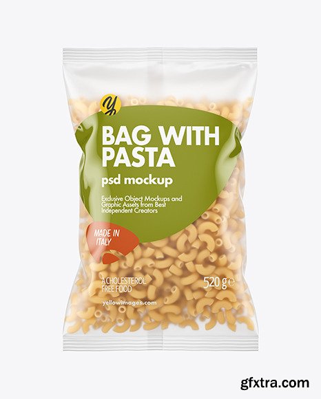 Matte Plastic Bag With Chifferini Pasta 63419