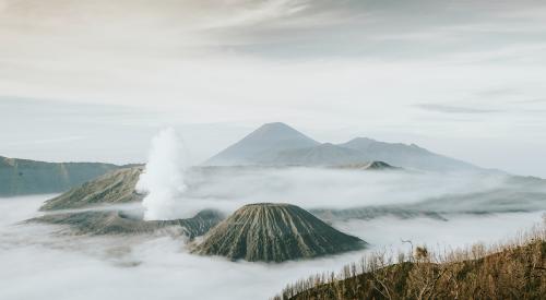 Mount Bromo volcano in Indonesia - 1198825