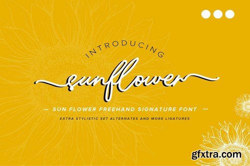 Sunflower Freehand Signature Font