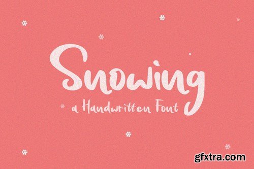 Snowing - Handwritten Font