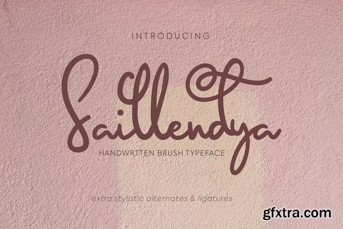 Saillendya Handwritten Brush Typeface