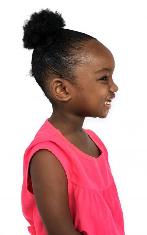 African Girl Kid Adorable Cute Playful Portrait Concept - 8481