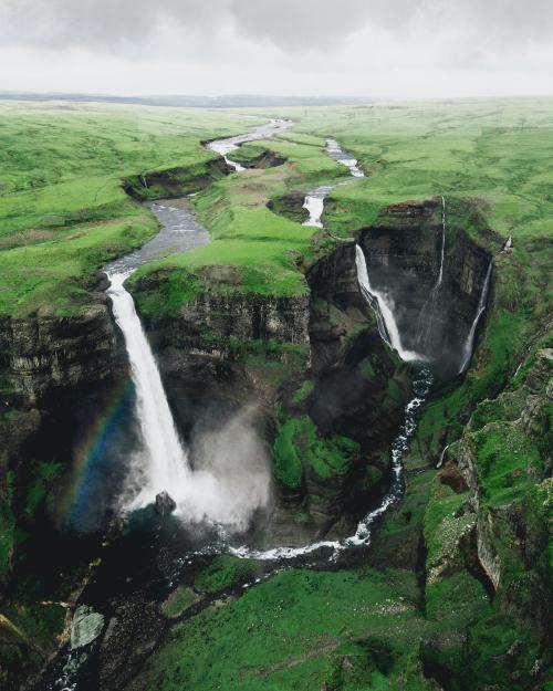 Haifoss waterfall in Iceland - 1017131