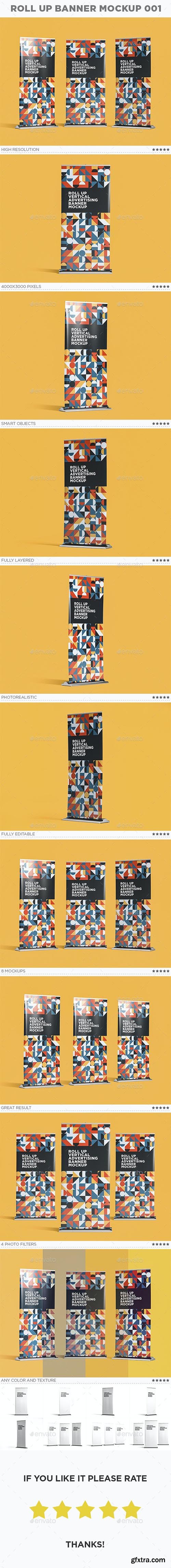 GraphicRiver - Roll Up Vertical Advertising Banner Mockup 001 27533574