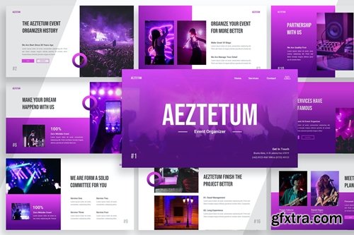 Aeztetum Event Organizer Powerpoint, Keynote and Google Slides Templates