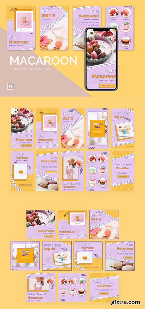 Macaroon - Instagram Template Pack
