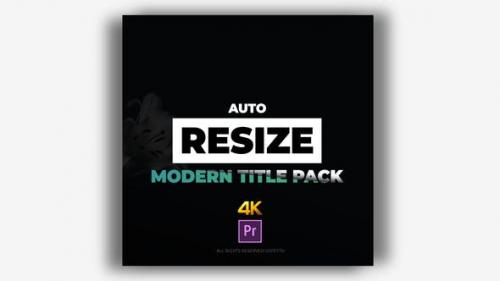 Videohive - Auto Resize Modern Title Pack