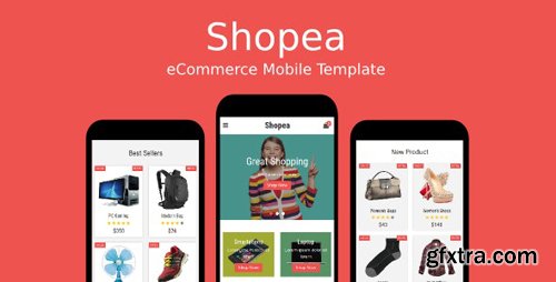 ThemeForest - Shopea v1.0 - eCommerce Mobile Template - 19050708