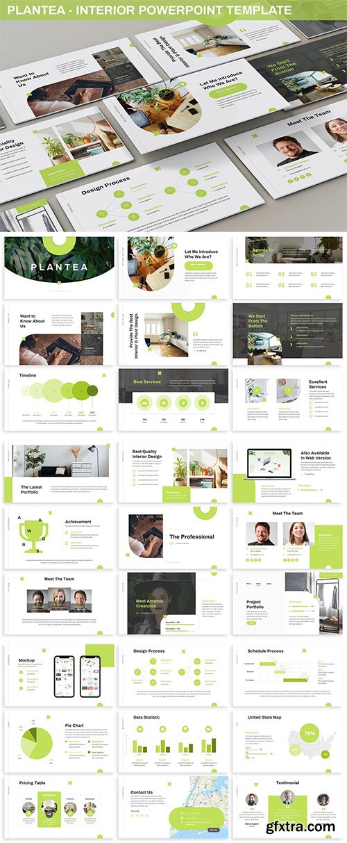 Plantea - Interior Powerpoint Template Plantea - Interior Powerpoint Template