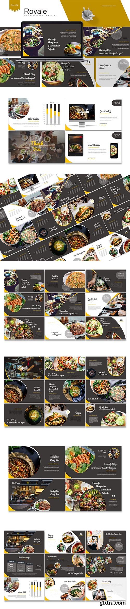 Royale - Food Keynote and Google Slides Templates