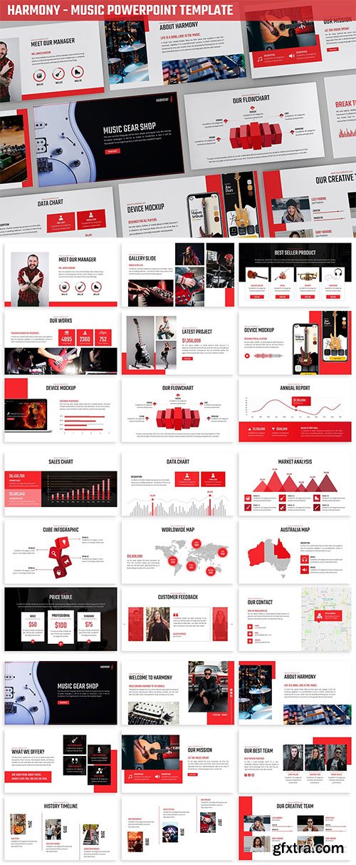 Harmony - Music Powerpoint Template Harmony - Music Powerpoint Template