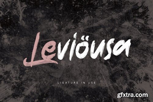 Anthrax Rough Brush Handmade Typeface Font Written